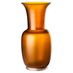 Venini Satin 706.22 Medium Te/Crystal - Glass Vase - Damiani