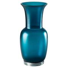 Venini Satin 706.24 Large Horizon/Crystal - Murano Glass Vase - Damiani