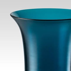 Venini Satin 706.38 Small Horizon/Crystal - Murano Glass Vase - Damiani