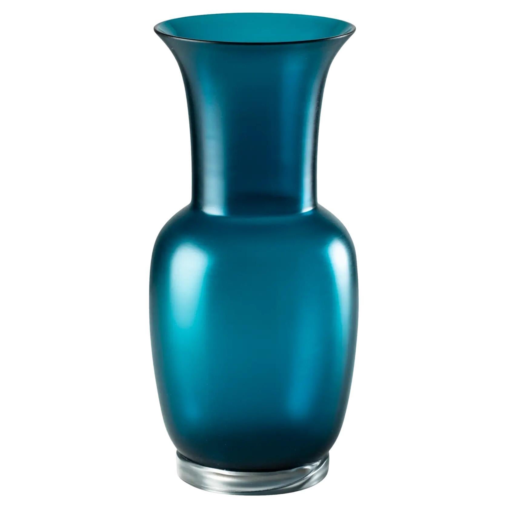 Venini Satin 706.38 Small Orizzonte/Cristallo – Murano Glass Vase – Damiani in vendita