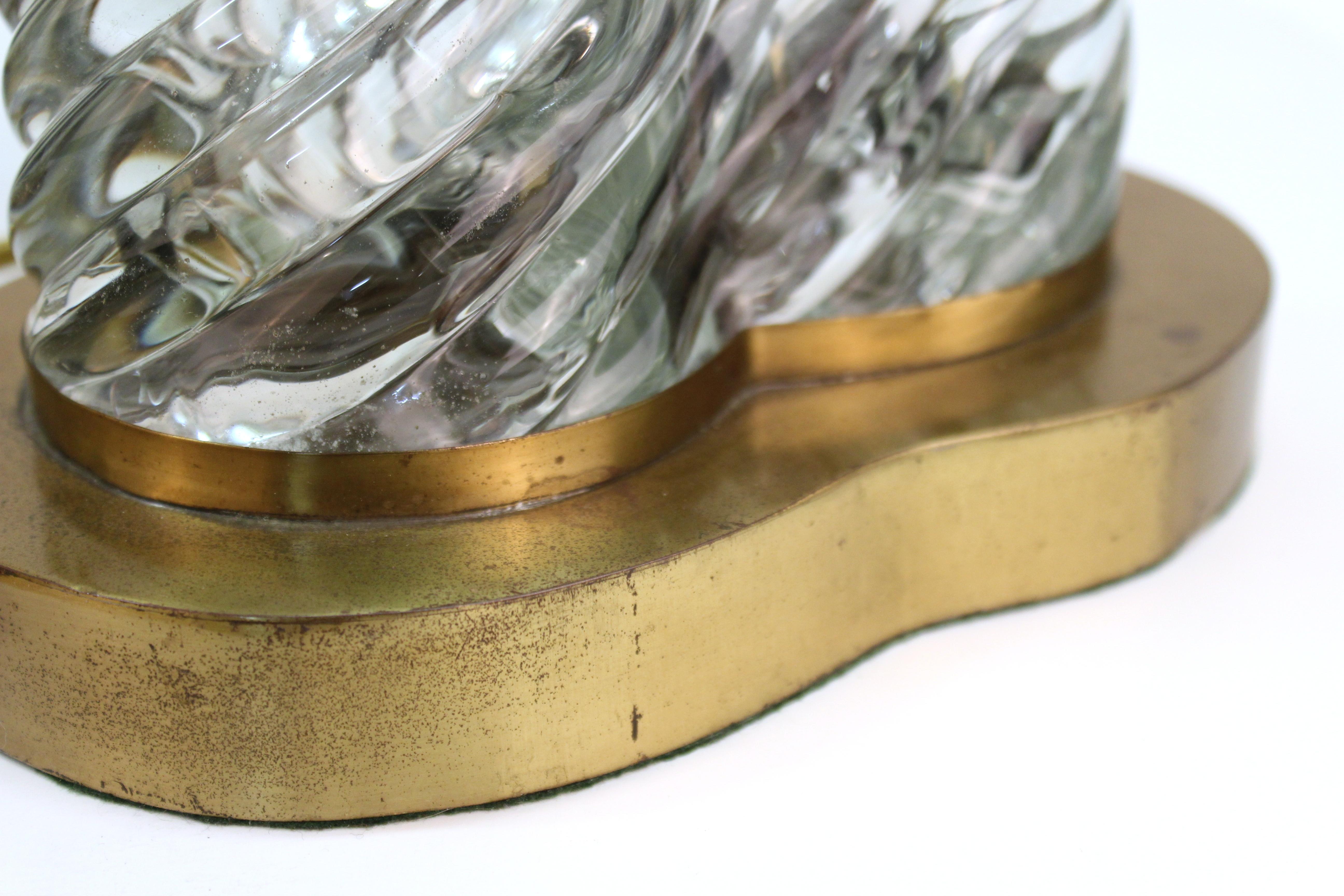 Venini & Scarpa Italian Murano Glass 'Diamante' Table Lamps 3