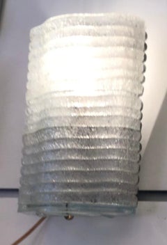 Venini Sconces Murano Glass Brass Metal 1930 Italy