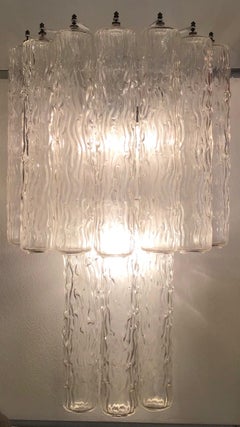Venini Sconces Murano Glass Metal, 1955, Italy