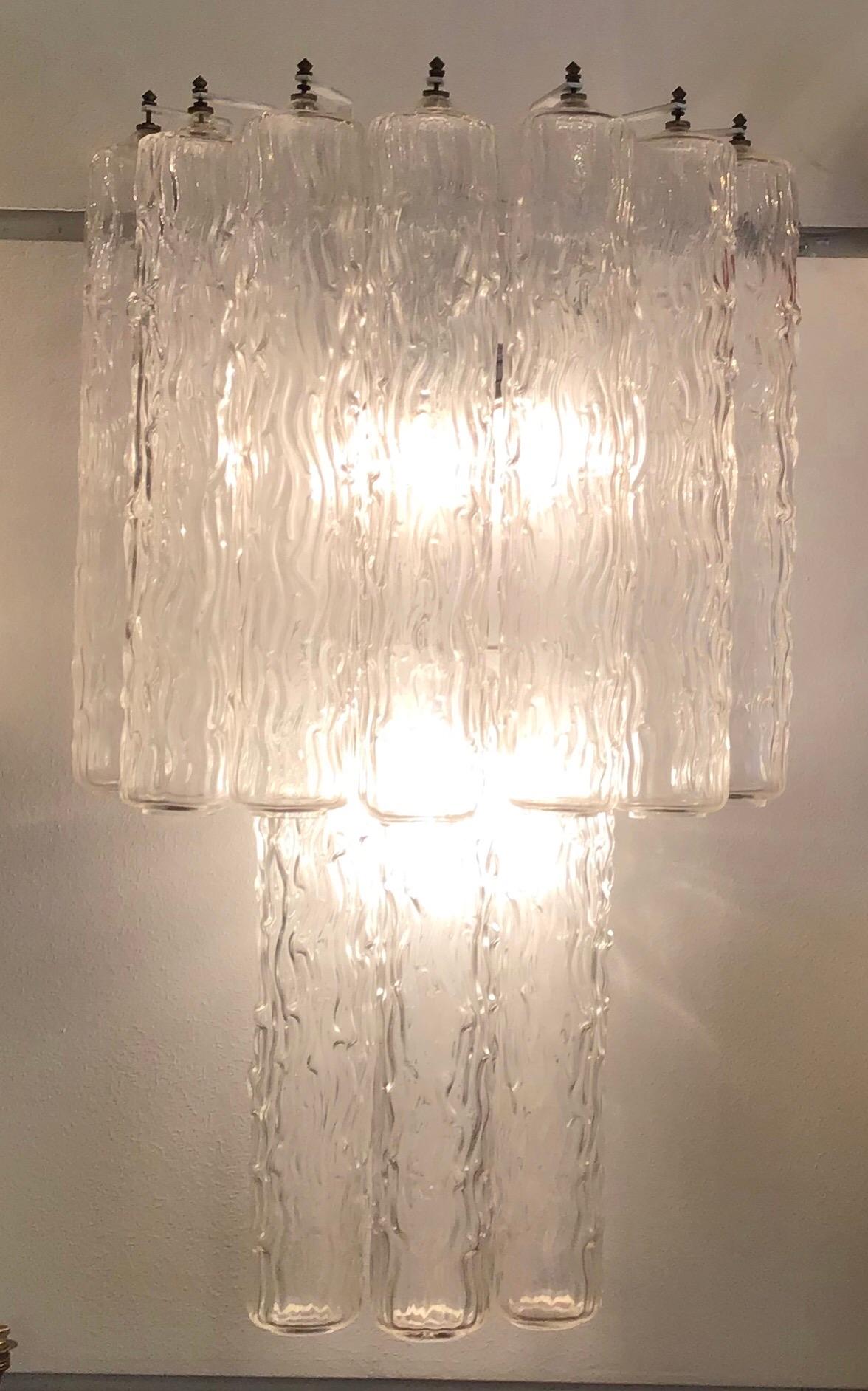 Mid-20th Century Venini Sconces Murano Glass Metal, 1955, Italy For Sale