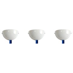Venini Set of 3 Sapphire Victor Sconces