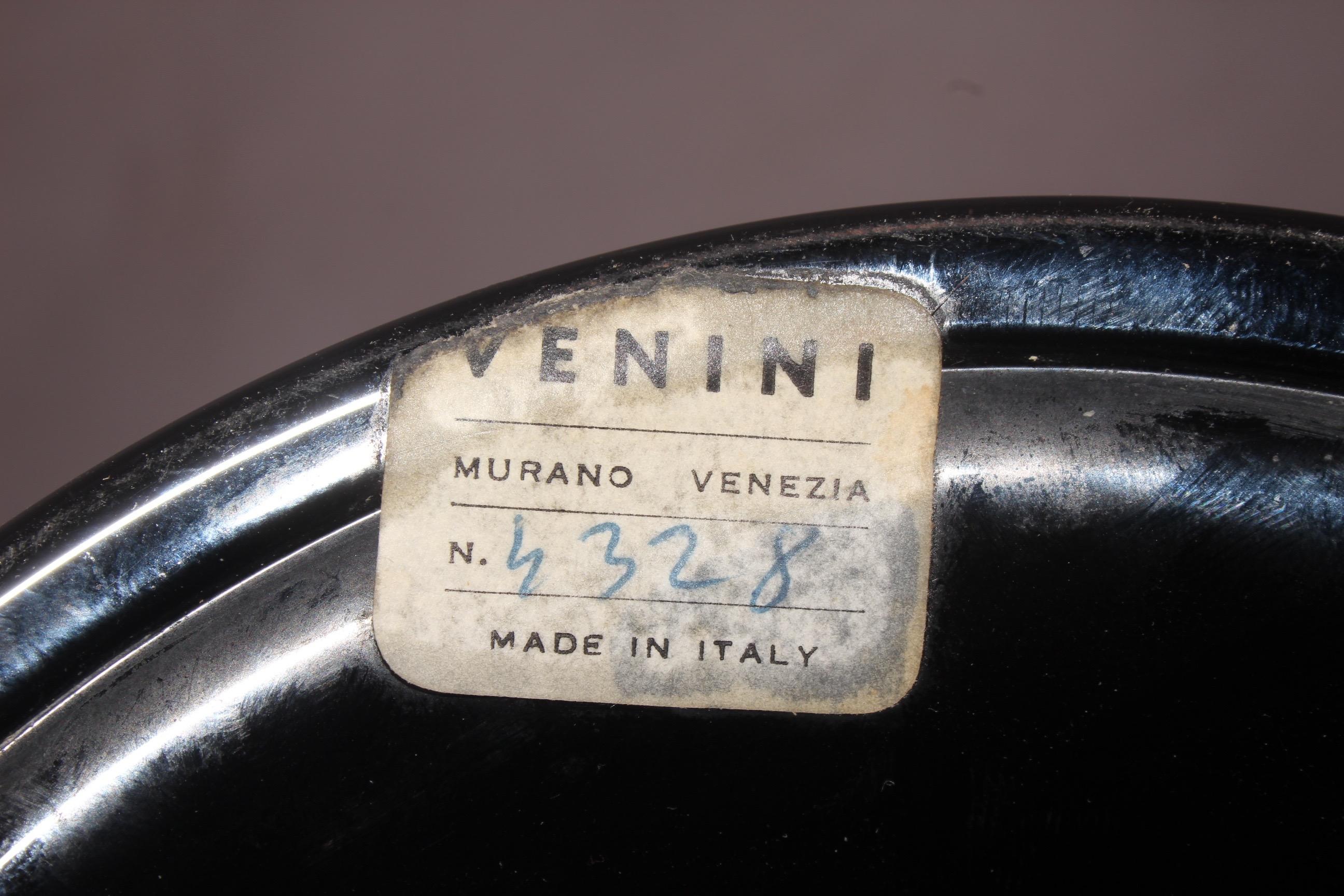 Mid-20th Century Venini Signed Table Lamp