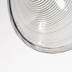 VENINI special vase Veronese black Filigrana Murano Glass Limited Ed. 6/99 2013