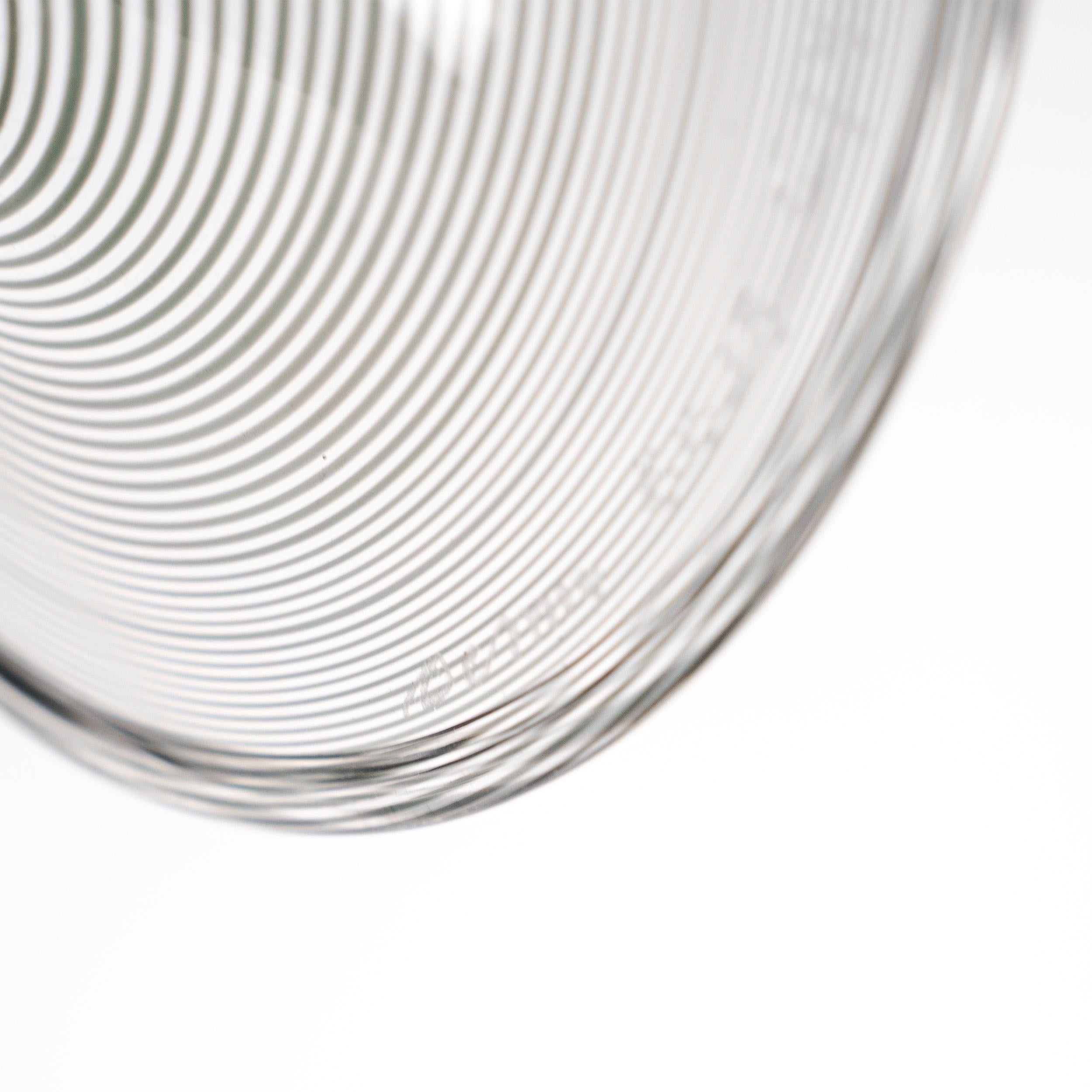 Mid-Century moderno Venini vaso speciale Veronese nero Filigrana Vetro di Murano Edizione Limitata. 6/99 2013 in vendita