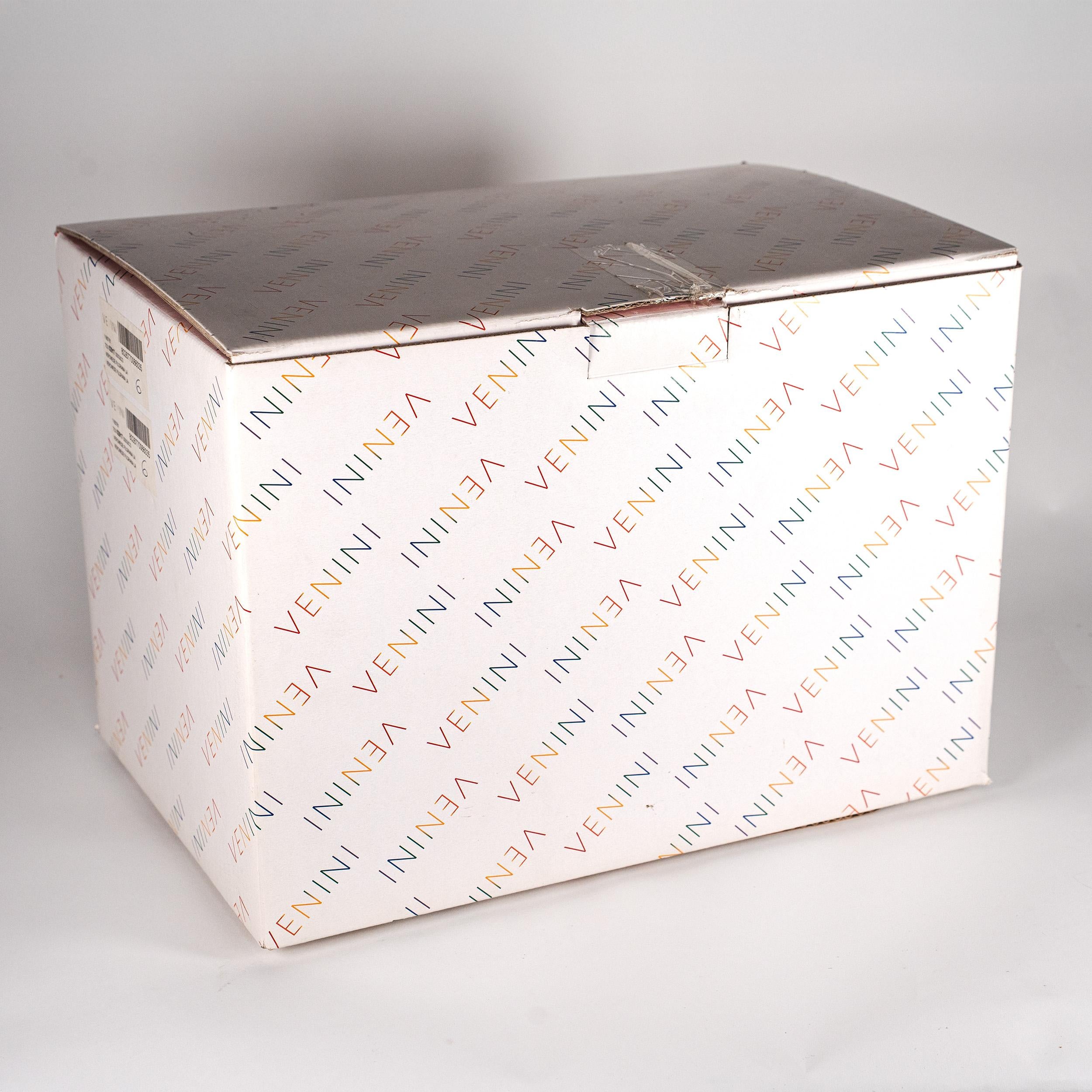 VENINI jarrón especial Veronese Filigrana Blanco Cristal de Murano Ed. limitada 6/99, 2013 en venta 3