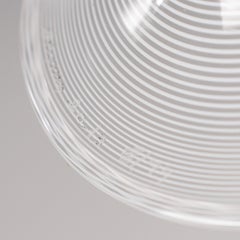 VENINI special vase Veronese Filigrana White Murano Glass Limited Ed. 6/99, 2013