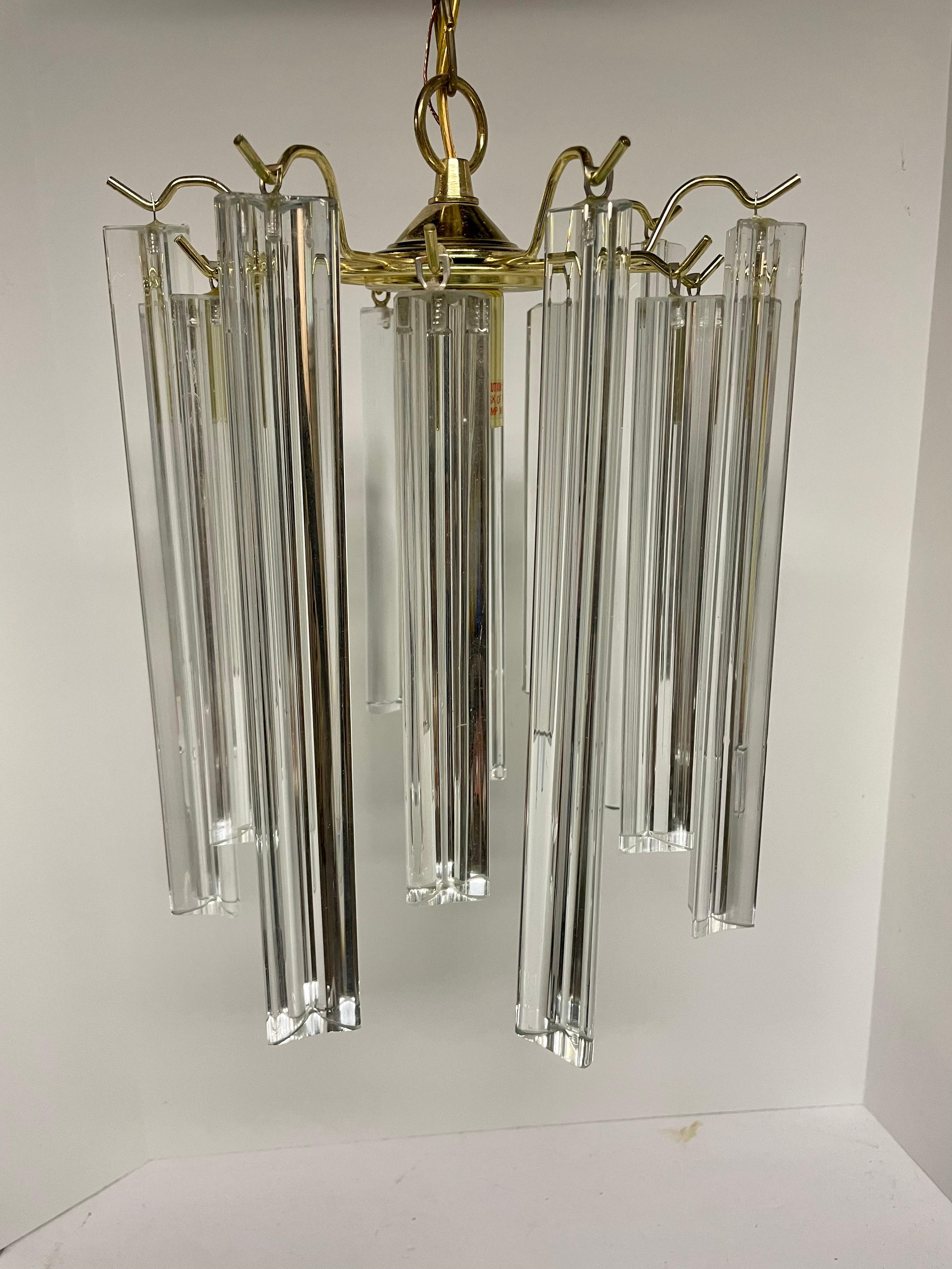Venini Style Chandelier In Good Condition For Sale In New York, NY