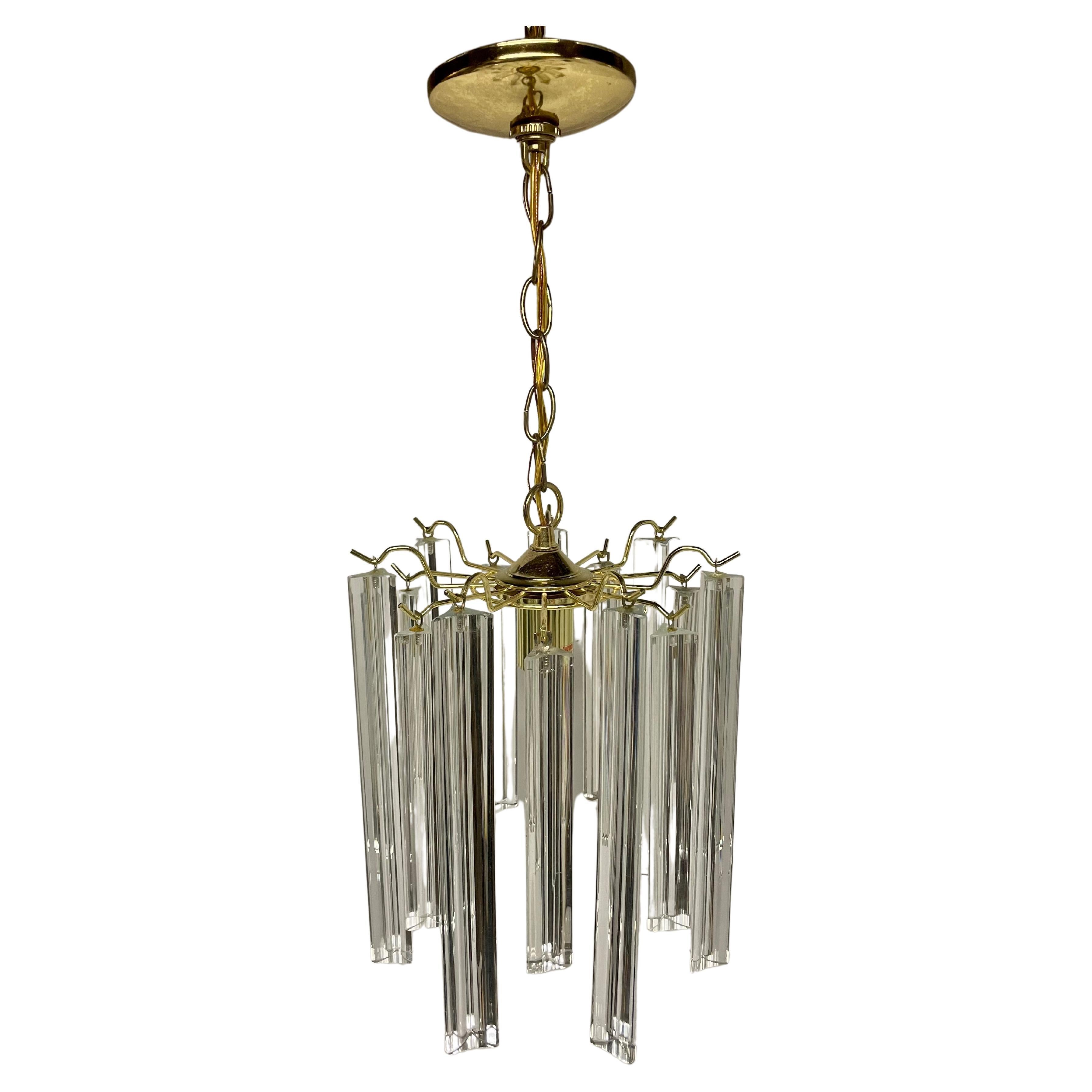 Venini Style Chandelier For Sale