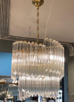 Venini Style Chandelier in Murano Glass