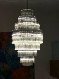 Venini Style Murano Glass Chandelier