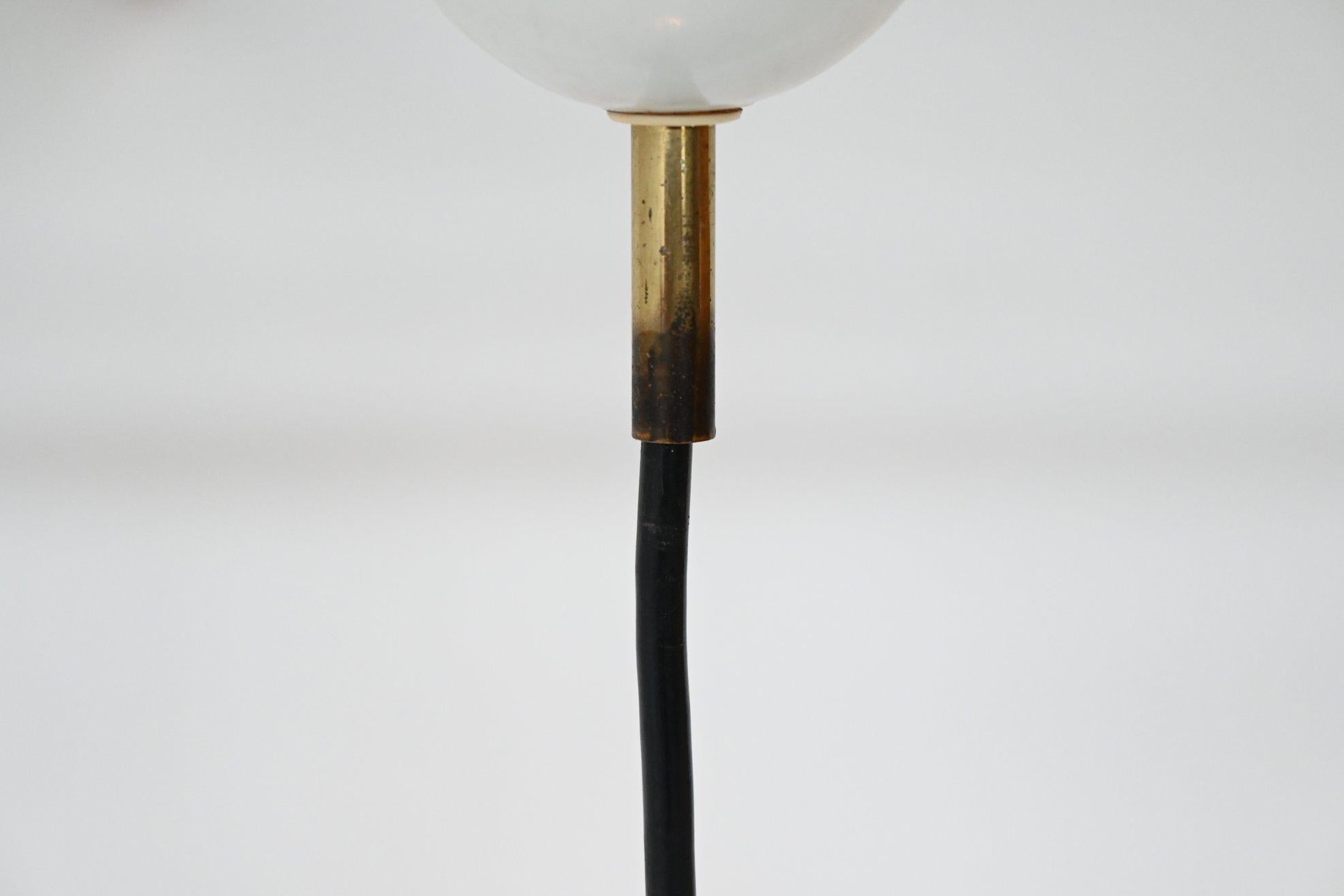 Venini Style Orange Glass Pendant Lamp, Italy, 1960 5