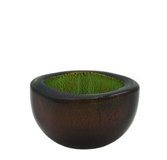Venini, Submerged Murano Glass Bowl, Italy 1940s