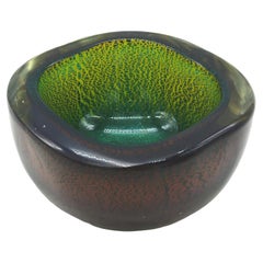 Venini, Submerged Murano Glass Bowl, Italy 1940s