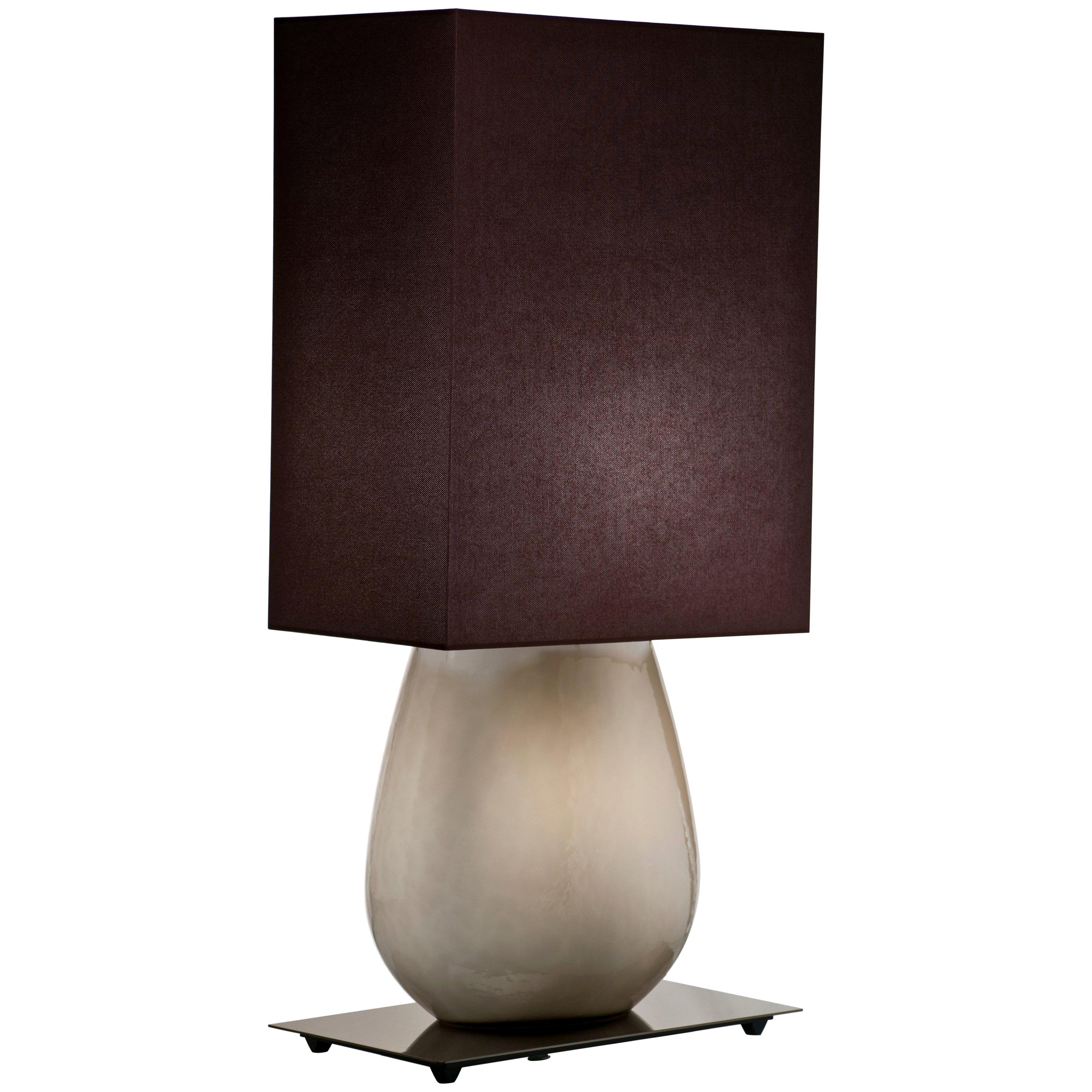 Venini Sultani - Grande lampe de bureau grise en gris par Leonardo Ranucci en vente