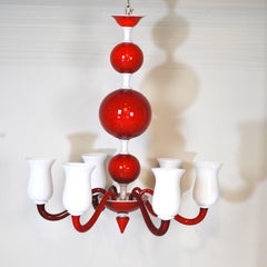 Venini Suspension Lamp a Variant of Model N. 99.41 Gio Ponti