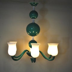Venini Suspension Lamp a Variant of Model N. 99.41 Gio Ponti