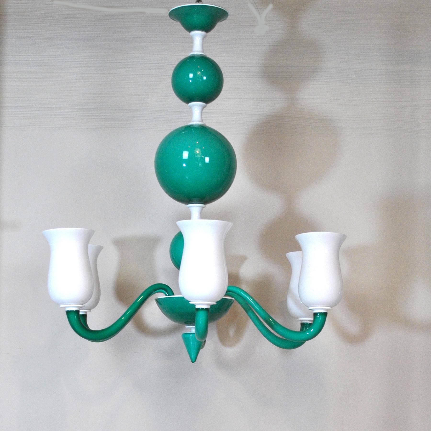 Venini Suspension Lamp a Variant of Model N. 99.41 Gio Ponti For Sale 1