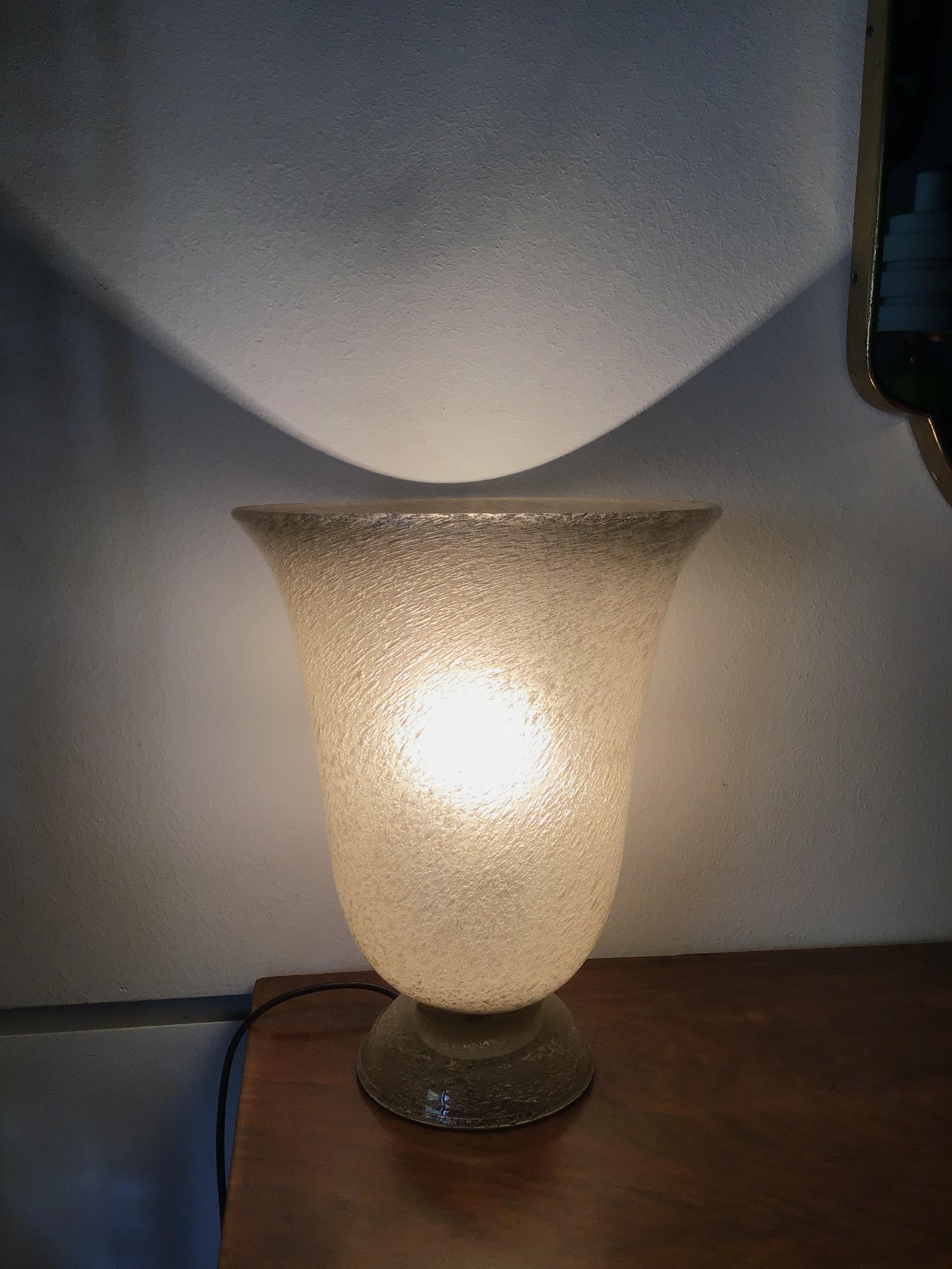 Lampe de bureau Venini en verre de Murano, 1930, Italie en vente 6
