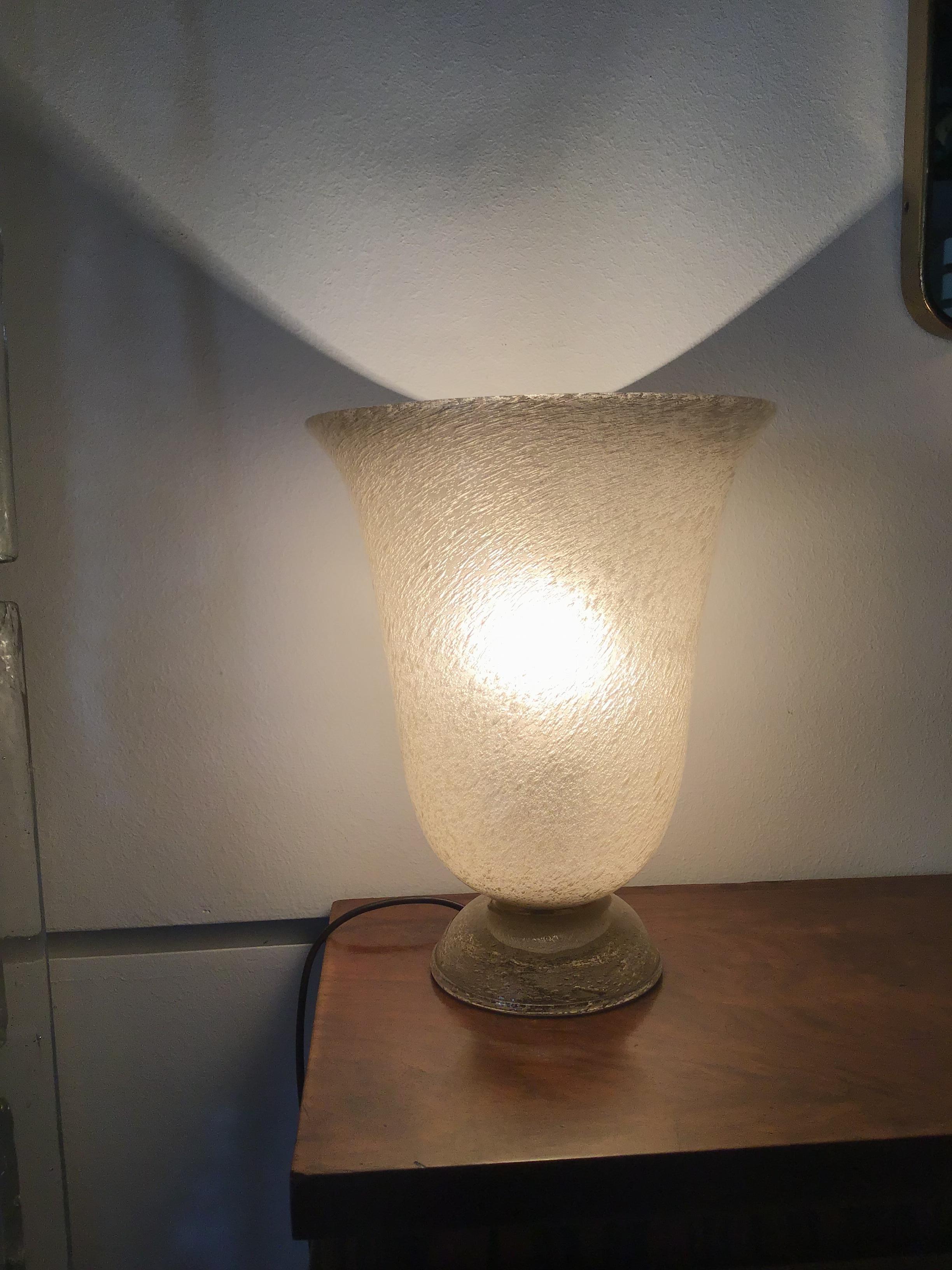 Venini Table Lamp Murano Glass, 1930, Italy For Sale 7