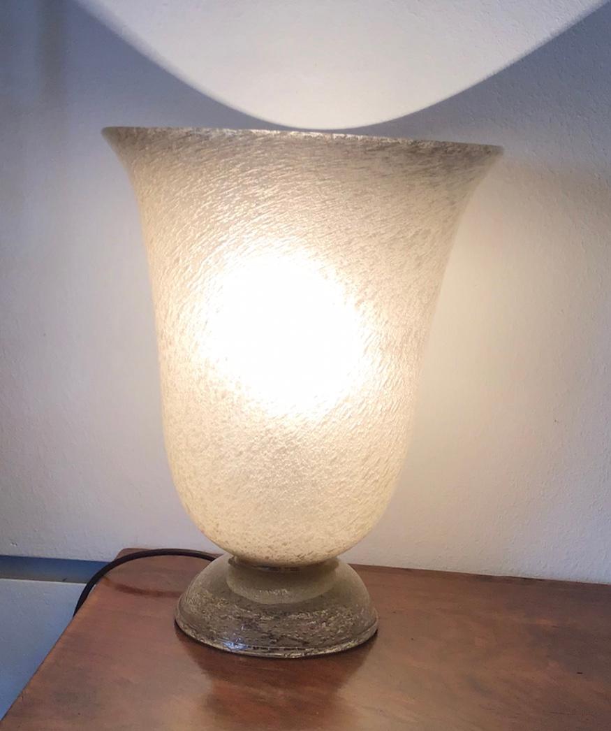 Venini table lamp Murano glass, 1930, Italy.