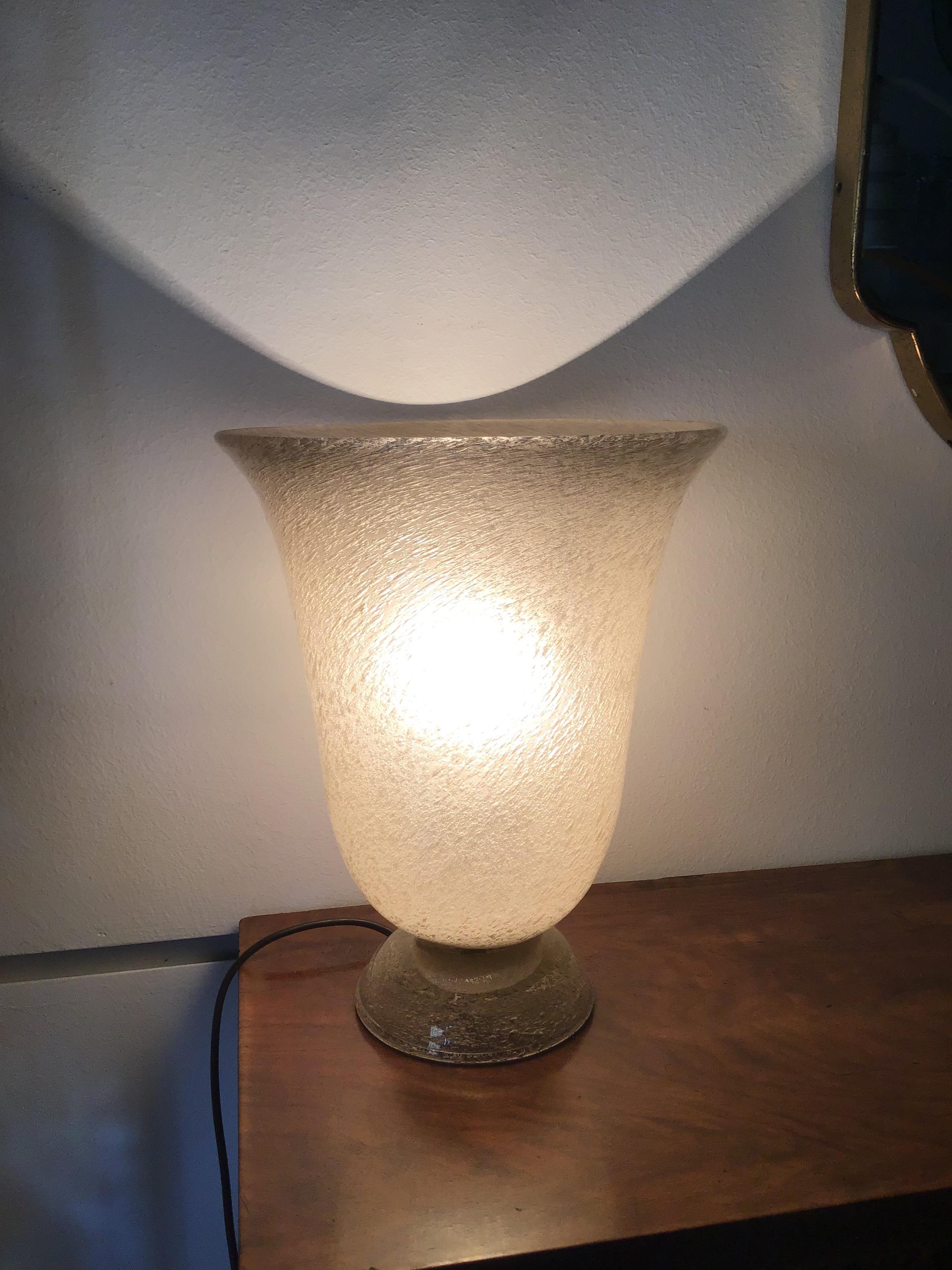 Lampe de bureau Venini en verre de Murano, 1930, Italie en vente 2