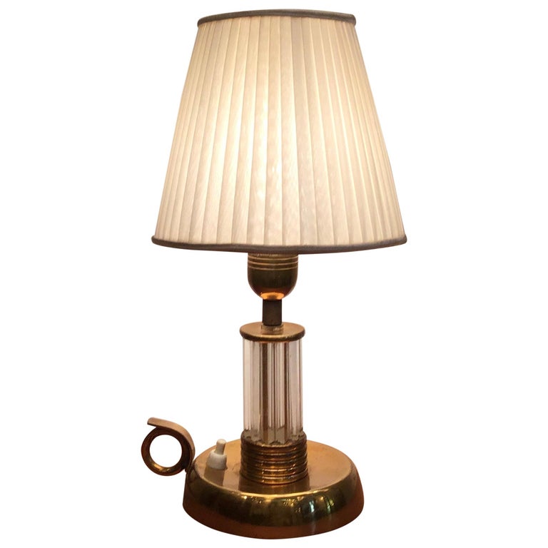 Venini Table Lamp Murano Glass Brass, 1940, Italy For Sale at 1stDibs