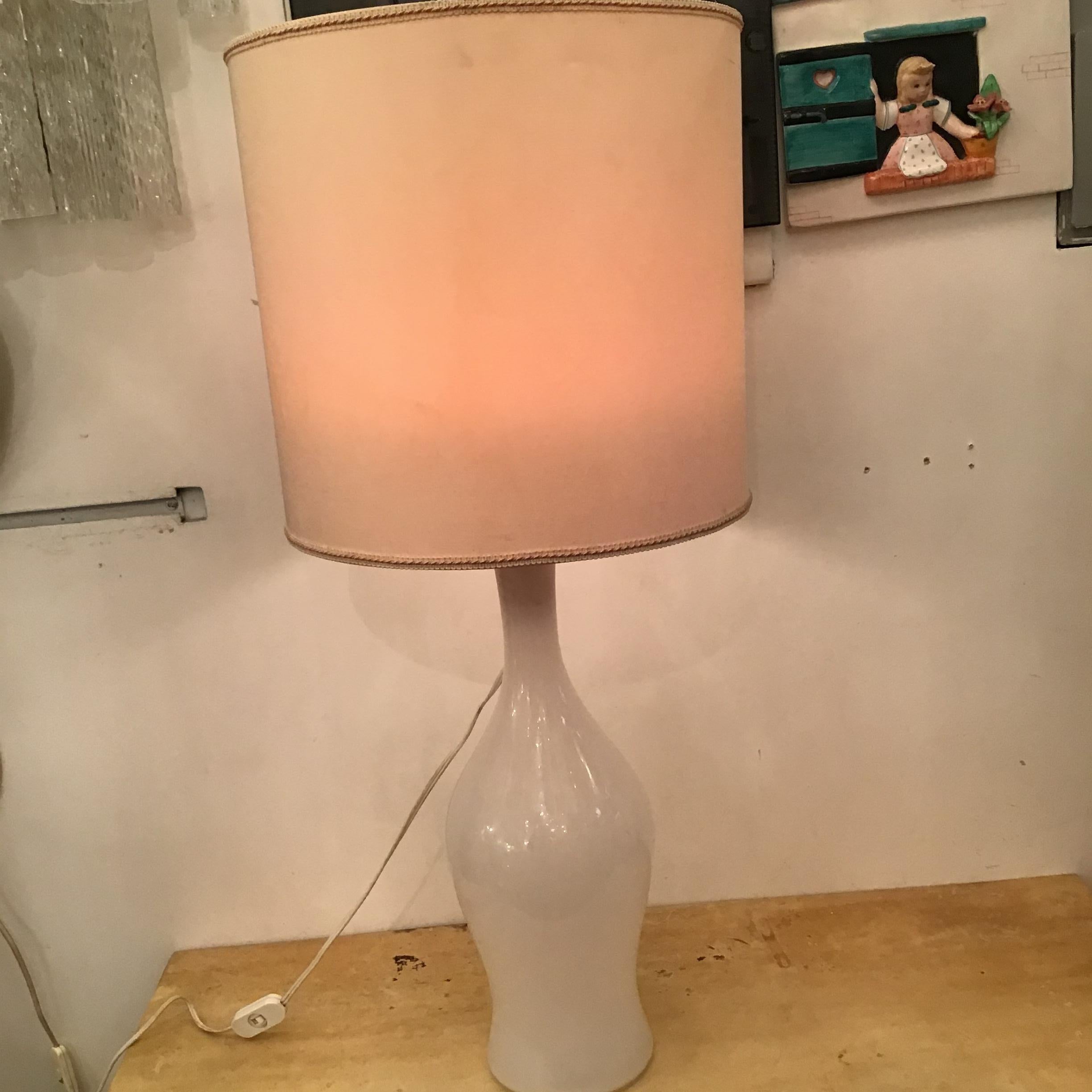 Venini Table Lamp Signed Venini Murano Glass 1960 Italy For Sale 6