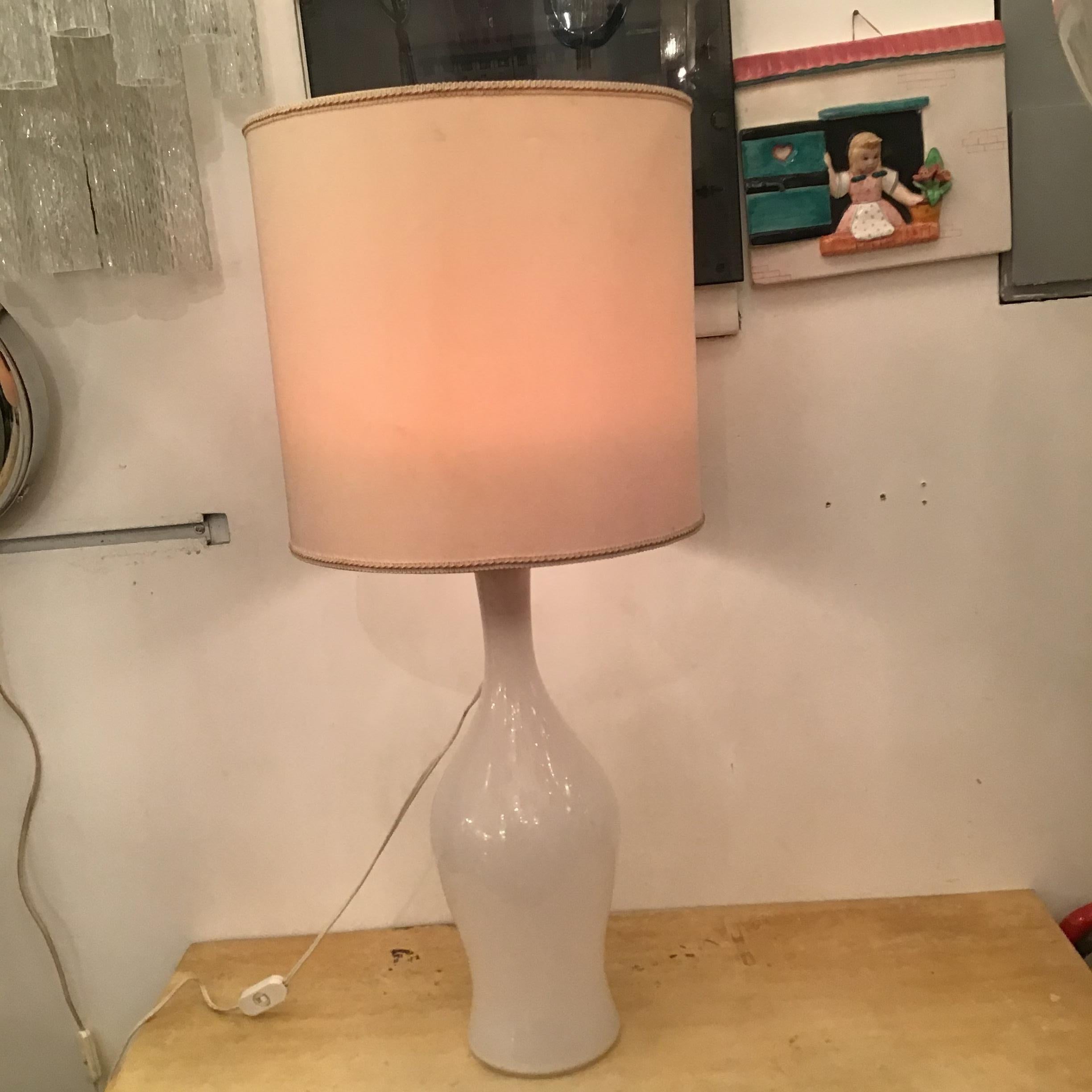 Venini Table Lamp Signed Venini Murano Glass 1960 Italy For Sale 7