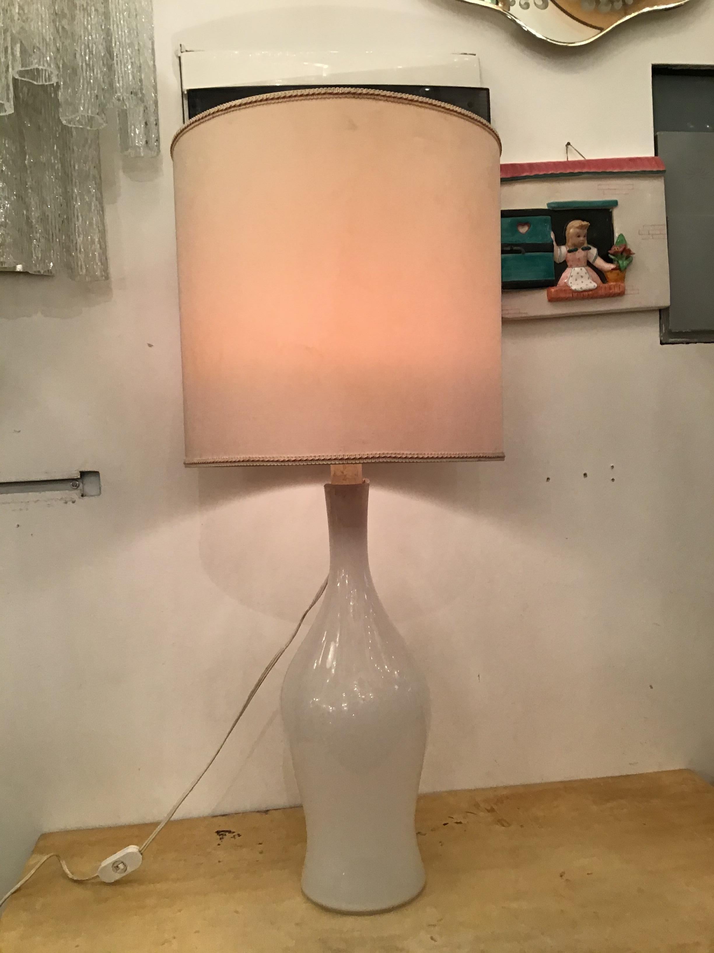Venini Table Lamp Signed Venini Murano Glass 1960 Italy For Sale 10