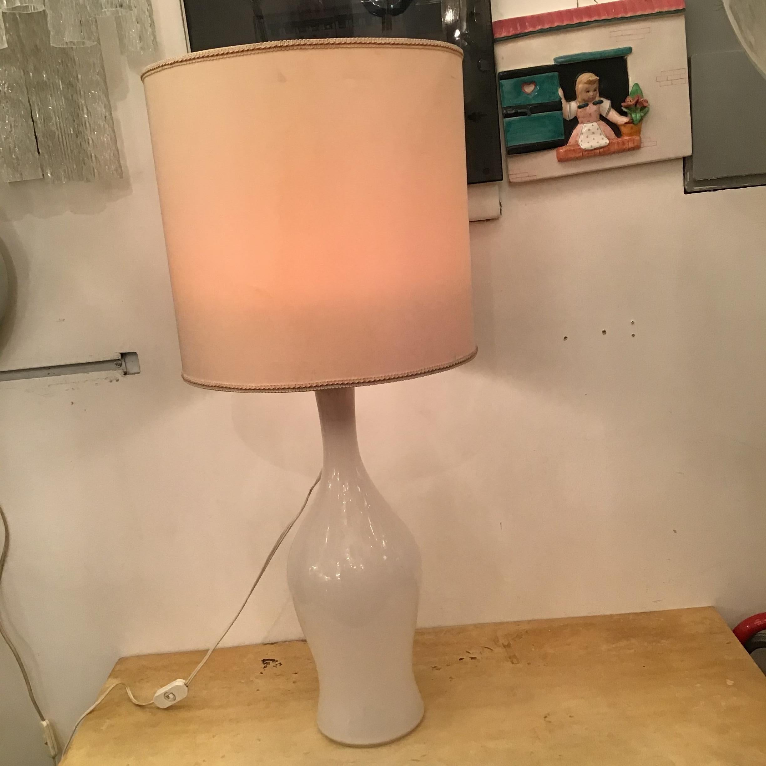Venini Table Lamp Signed Venini Murano Glass 1960 Italy For Sale 1