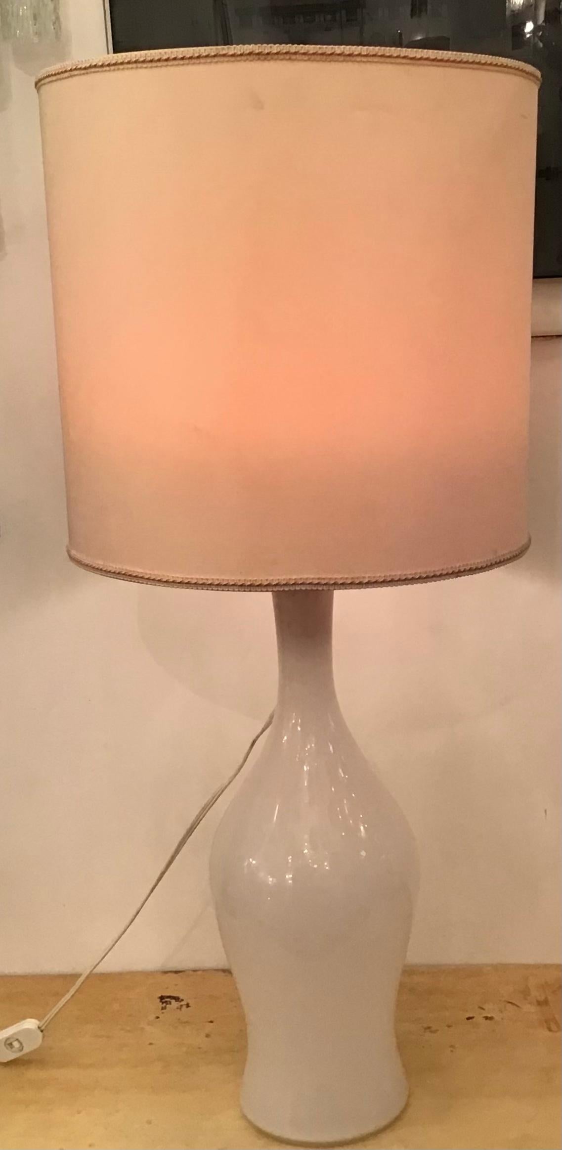 Venini Table Lamp Signed Venini Murano Glass 1960 Italy For Sale 2