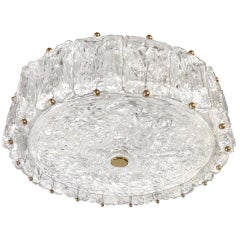 Venini Textured Glass Fixture
