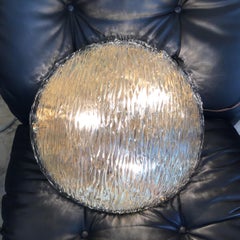 Venini "Toni Zuccheri Lampada da soffitto in vetro di Murano e ottone 1955 Italia