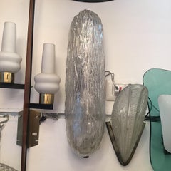 Venini Toni Zuccheri Ceilling Light Sconces Murano Glass Brass Metal 1950 Italy