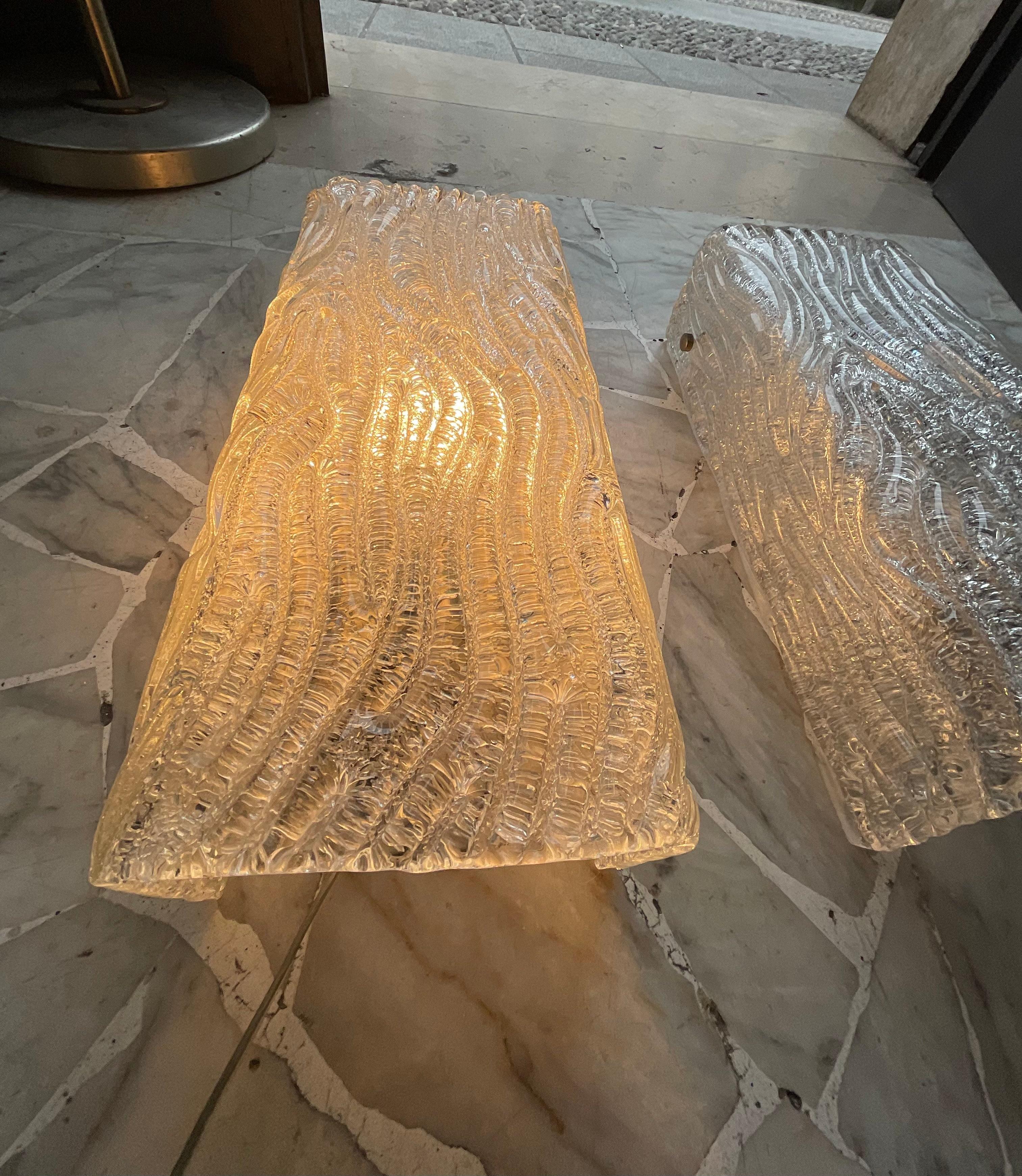 VENINI - TONI ZUCCHERI - Pair of wall sconces - MURANO - ITALY - 1960s For Sale 5