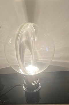 VENINI - TONI ZUCCHERI - Lampada da tavolo modello   Membrana - Murano 1970