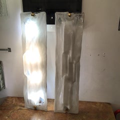 Venini "Toni Zuccheri" One Sconce Murano Glass Brass Metal, 1955, Italy