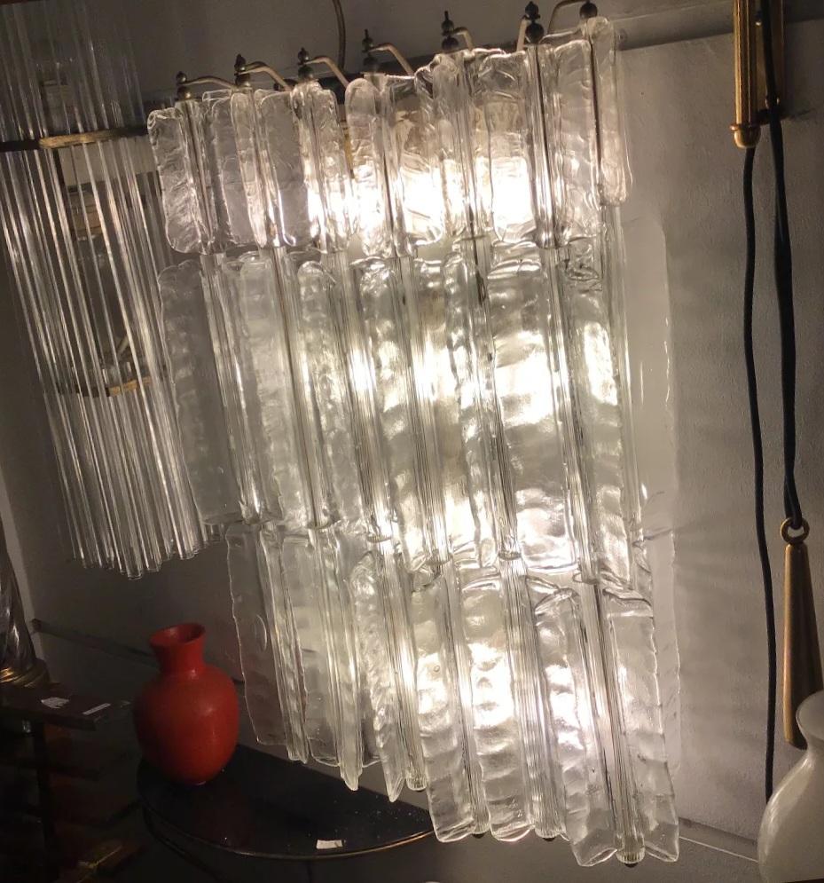 italien VENINI TONI ZUCCHERI SCoNCES MURANOGLASS METAL CROME IRON 1950 ITALIE en vente