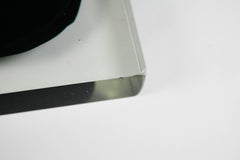 Bandeja Venini de cristal transparente con cúpula circular ligeramente invertida, años 50 Italia