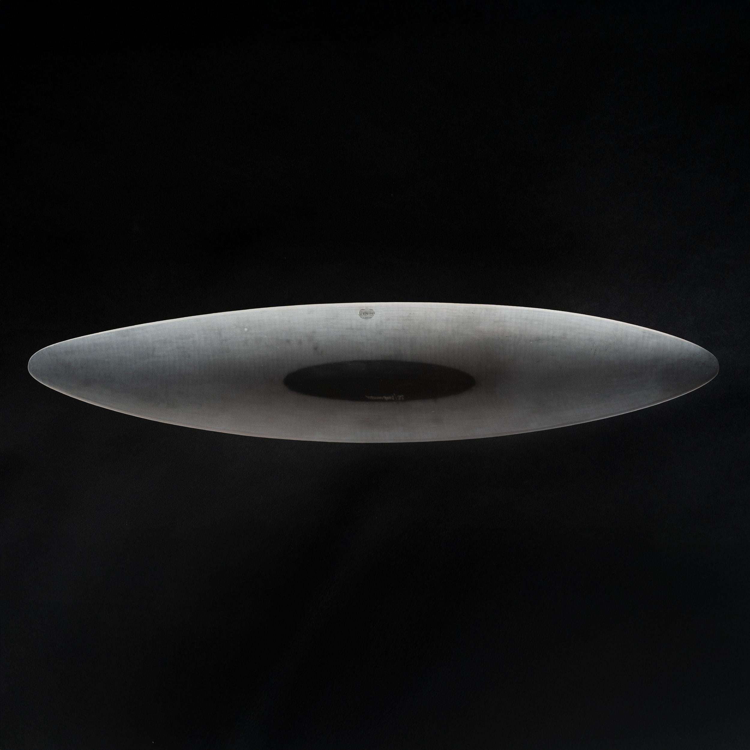 VENINI vaso Battuti Canoa rosa tenue in vetro di Murano Edizione numerata 32 Firmato 2005 in vendita 3