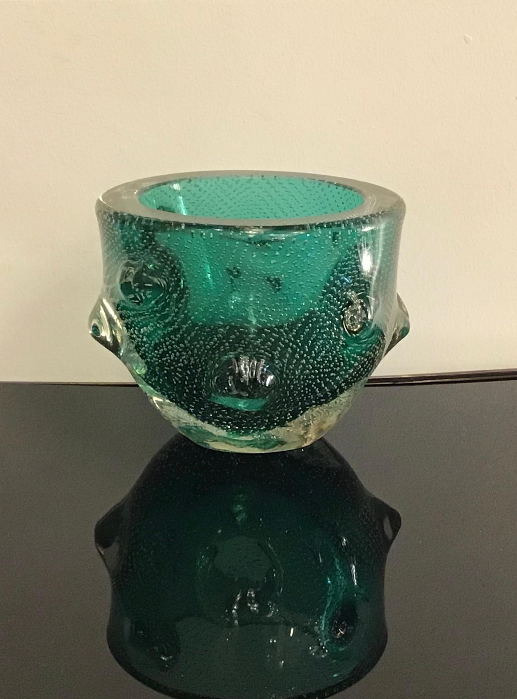 Venini Vase “Bugne” Murano Glass, 1940, Italy For Sale 4