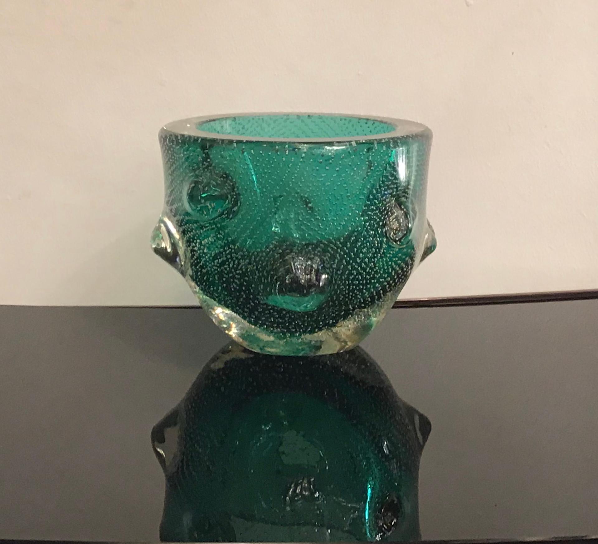 Venini Vase “Bugne” Murano Glass, 1940, Italy For Sale 2