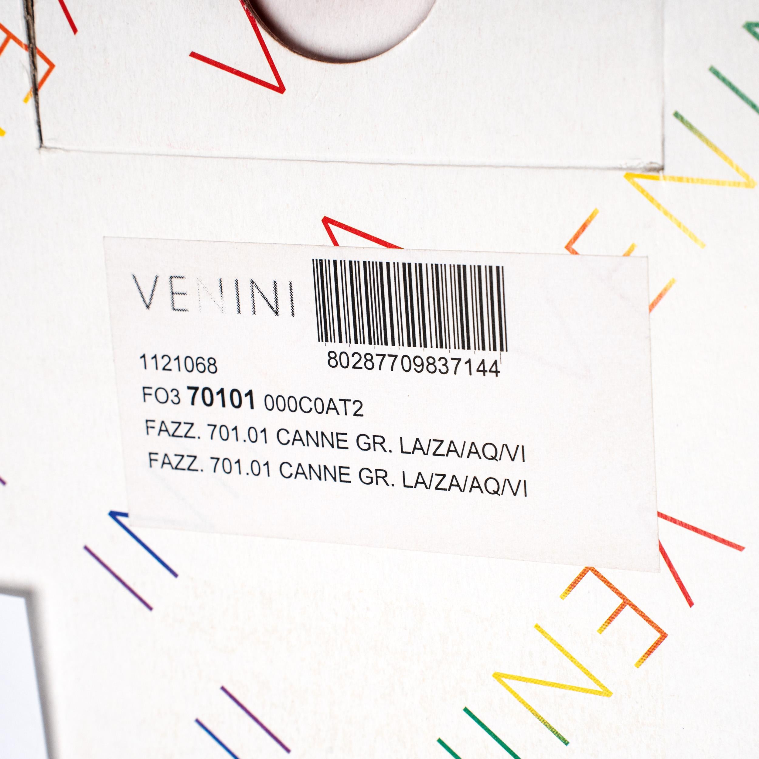 Venini vaso Fazzoletto A Canne in vetro di Murano, firmato 2011, fatto a mano in Italia in vendita 1