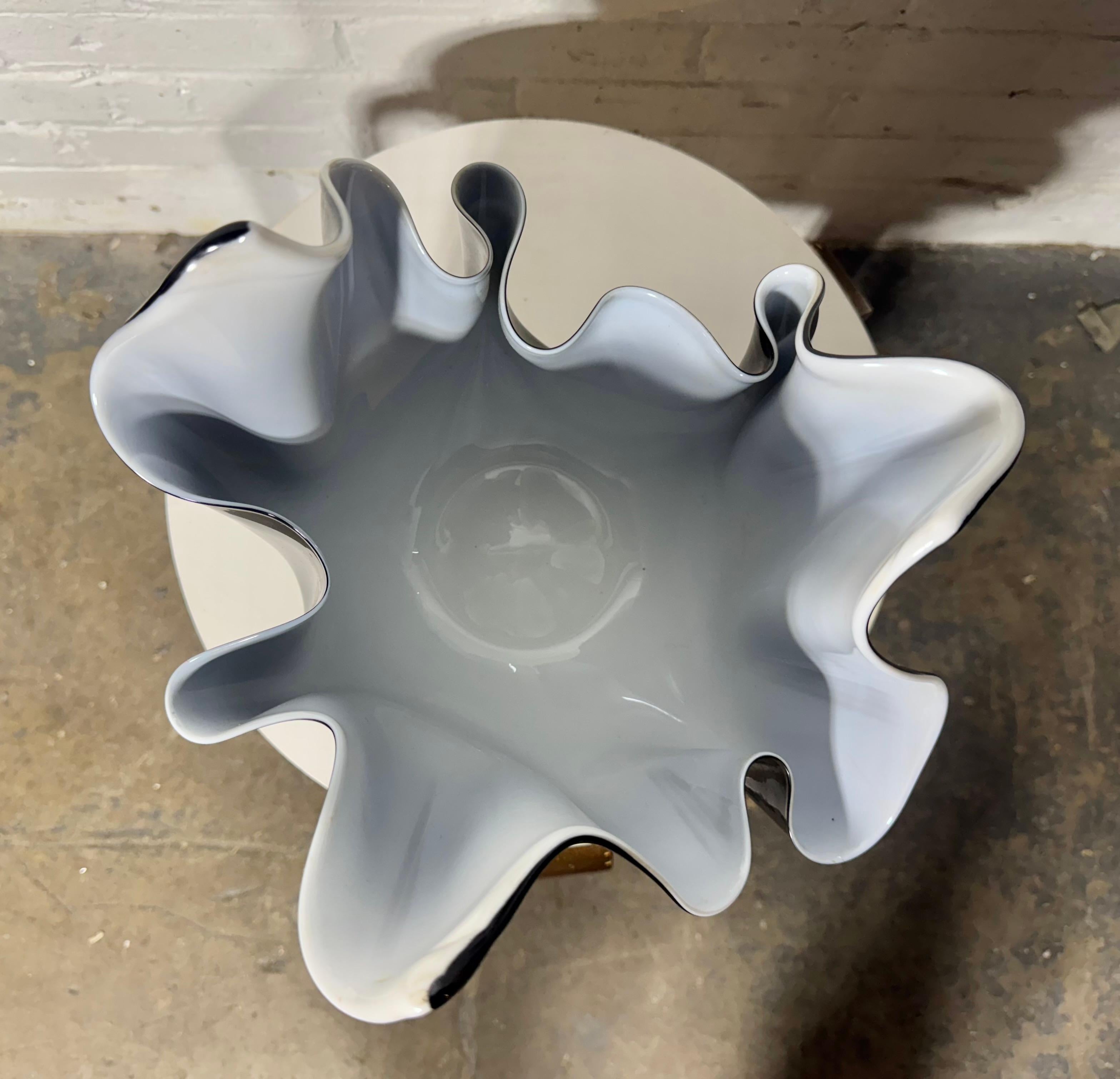 Italiano Venini Vaso Fazzoletto di Fulvio Bianconi 1950s in vendita