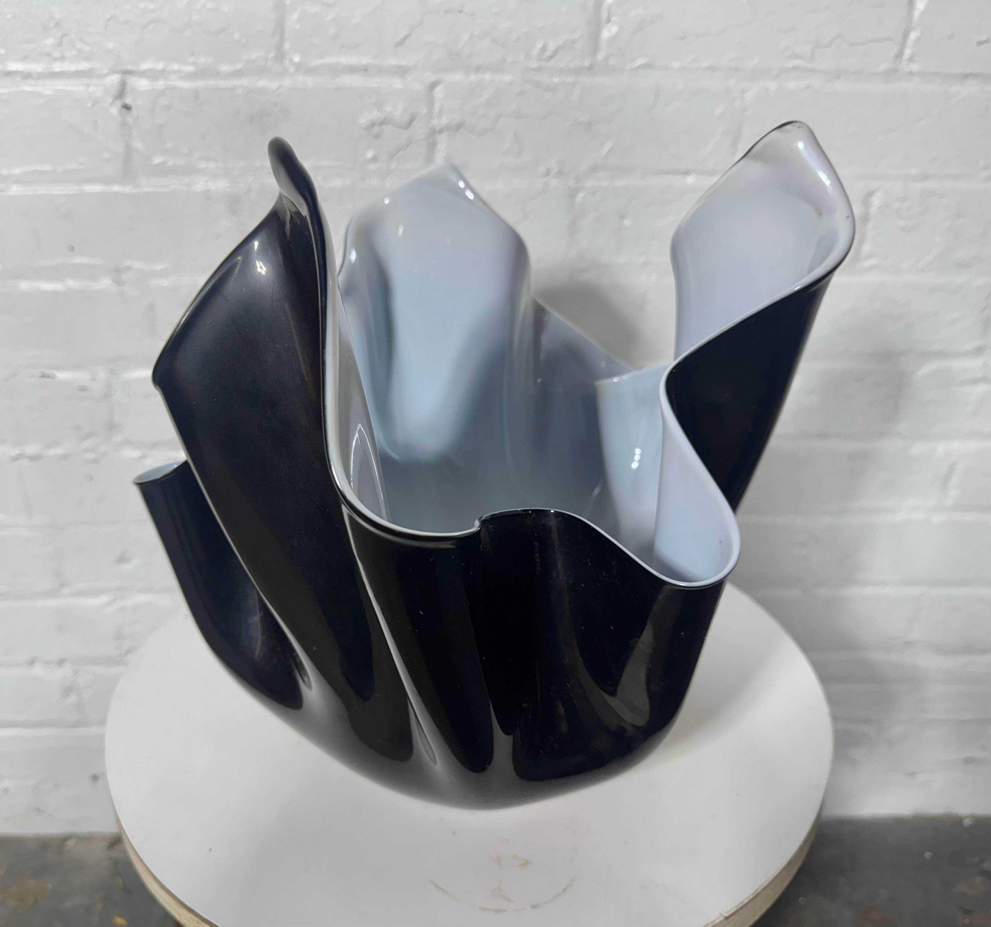 Venini Vaso Fazzoletto di Fulvio Bianconi 1950s in vendita 1