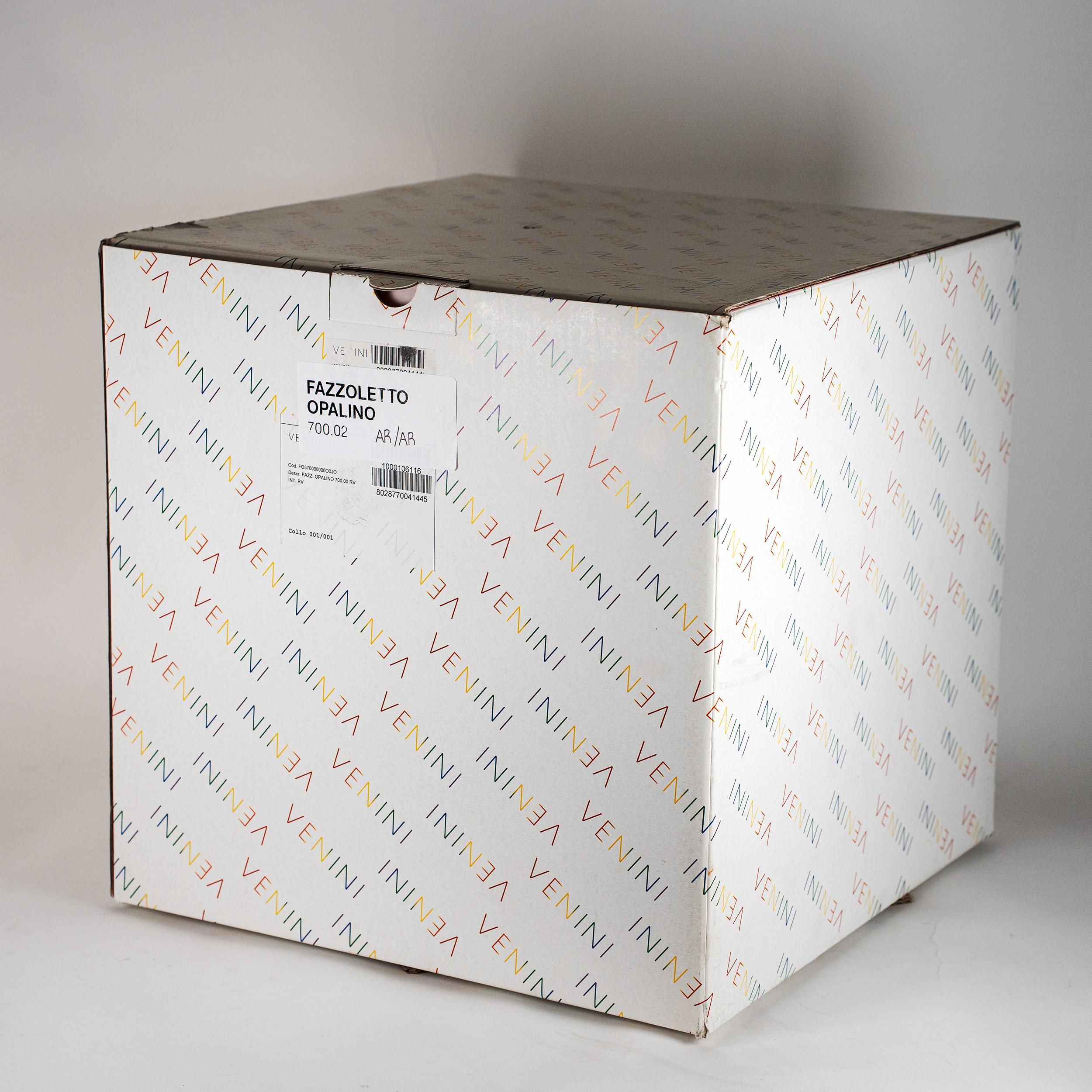 Venini vase Fazzoletto Orange en verre de Murano, 90e anniversaire, signé 2012 en vente 1